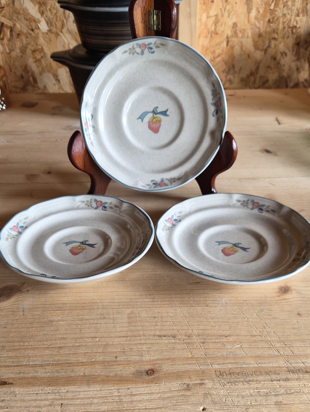 International Marmalade Goose Vintage Saucers , Set of 3